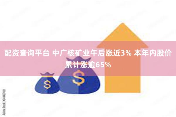 配资查询平台 中广核矿业午后涨近3% 本年内股价累计涨逾65%