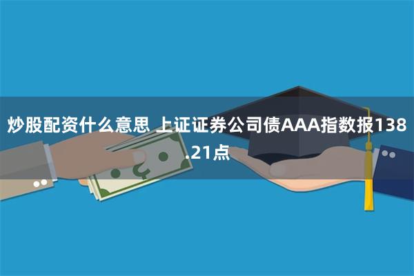 炒股配资什么意思 上证证券公司债AAA指数报138.21点