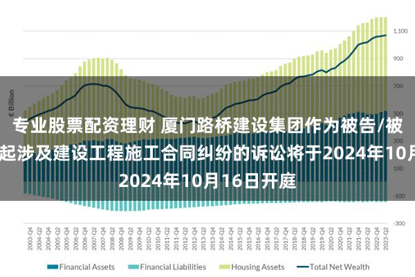 专业股票配资理财 厦门路桥建设集团作为被告/被上诉人的1起涉及建设工程施工合同纠纷的诉讼将于2024年10月16日开庭