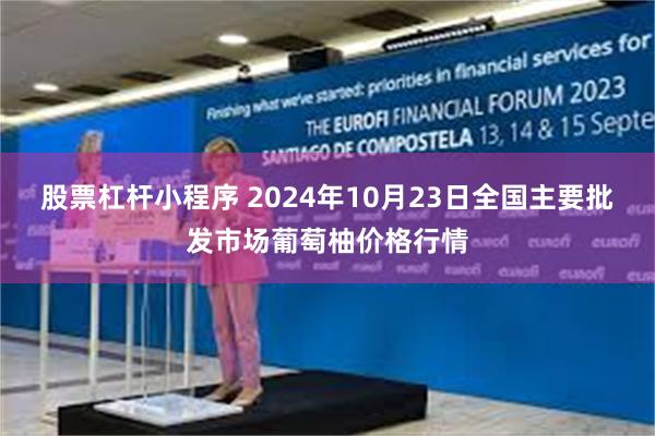 股票杠杆小程序 2024年10月23日全国主要批发市场葡萄柚价格行情